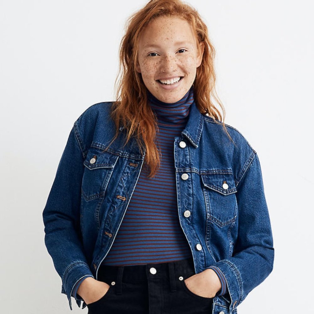 NEVER WORN Madewell Jean Jacket (w/ tags)